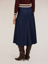 Stretch satin midi dress image number 1