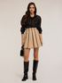 Pleated skirt with edging image number 0