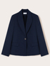 Chaqueta de traje de botonadura simple en crepé image number 4
