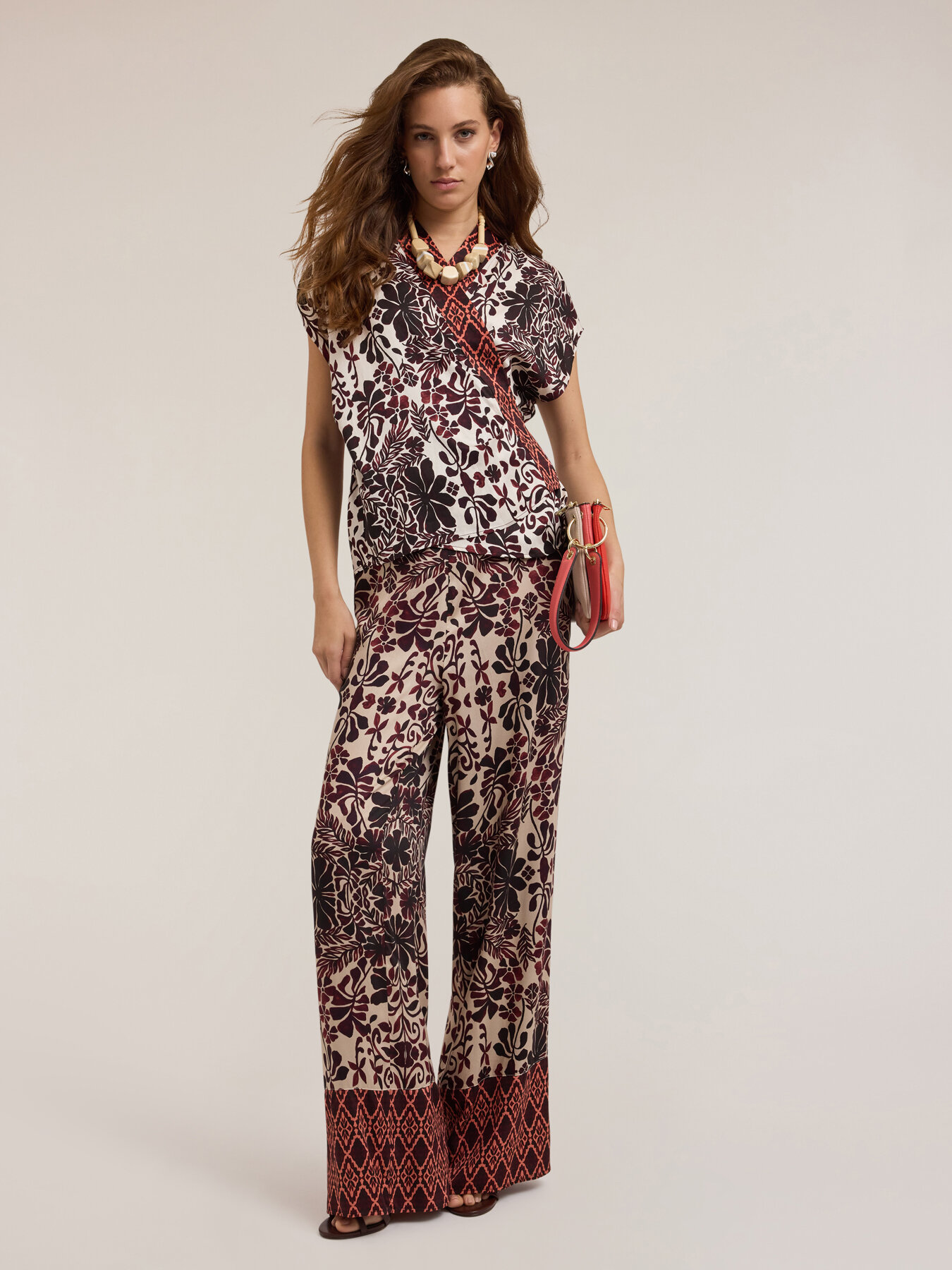 Boho print kimono blouse image number 2