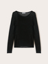 T-shirt in tulle con strass image number 4