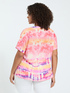 Tie-dye viscose blouse image number 1