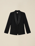 Blazer in tessuto cr&ecirc;pe image number 3