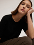 Maglia a coste con righe di strass image number 3
