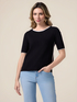 Short-sleeved shirt with contrasting trim image number 0