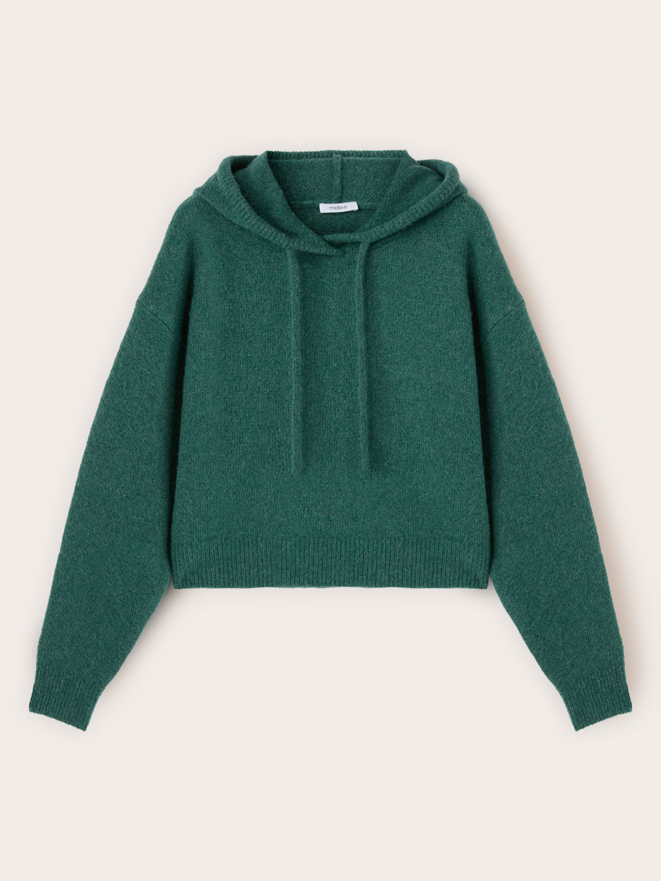 Sweat-shirt en maille m&eacute;lang&eacute;e laine image number 4