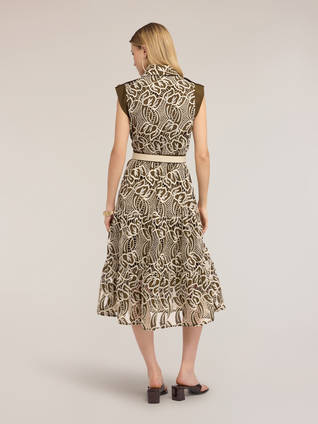 Sangallo eyelet shirtdress image number 1