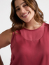 Top aus Satin mit Knoten image number 3
