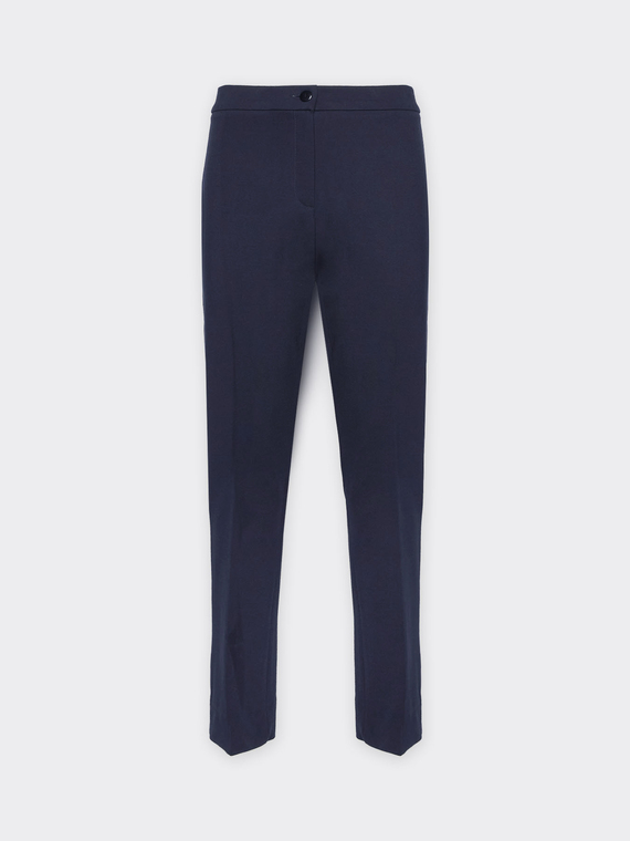 Pantaloni slim in punto Milano