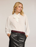 Bluse aus Georgette mit Schleife image number 0
