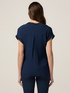 Viscose blouse with satin trim image number 1