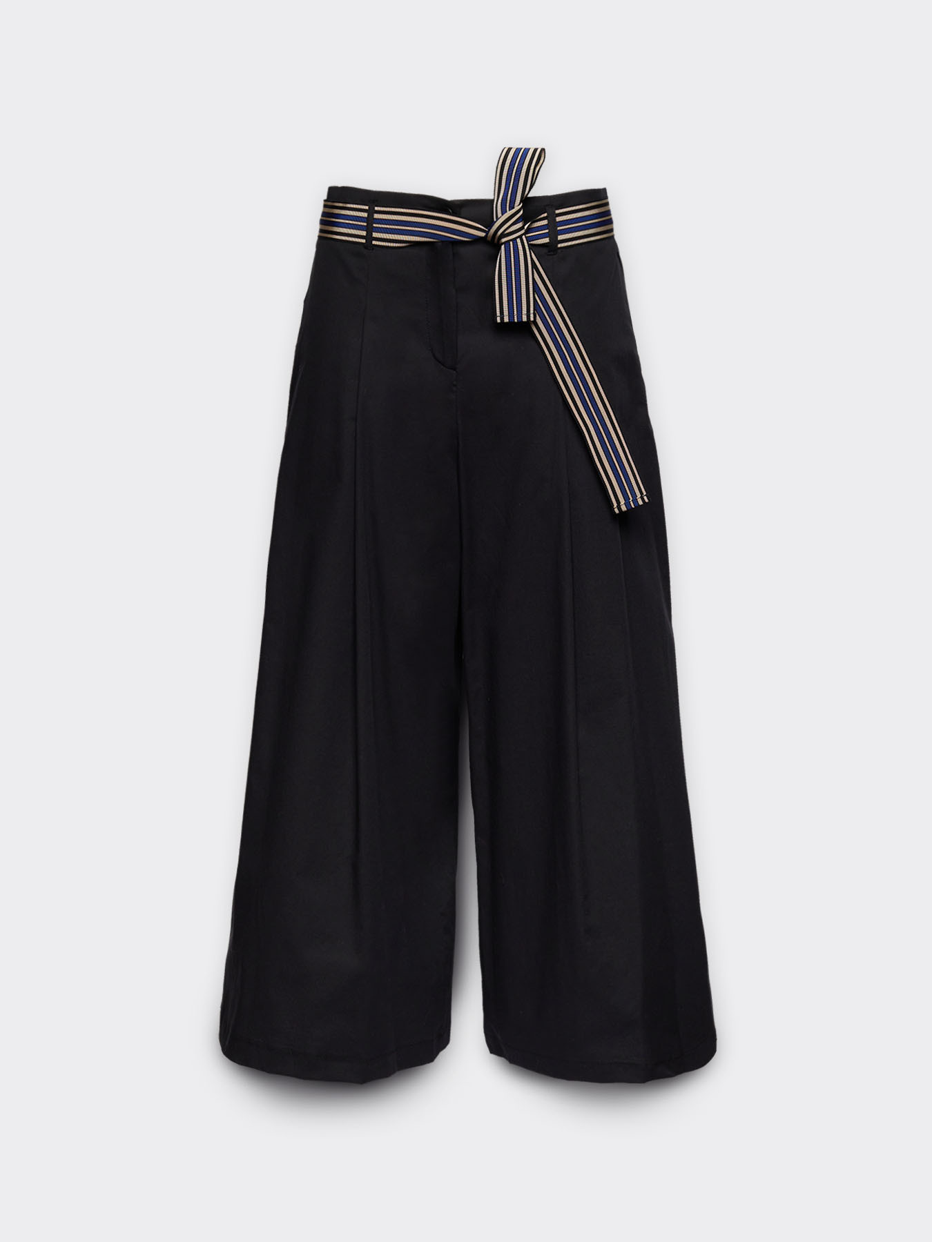Pantalon large avec ceinture à rayures image number 4