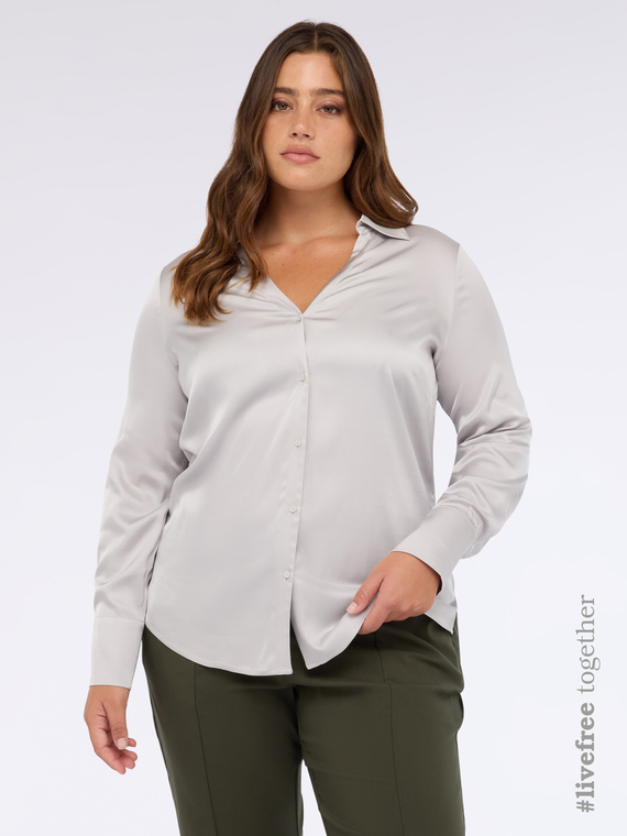 Chemise en satin de viscose