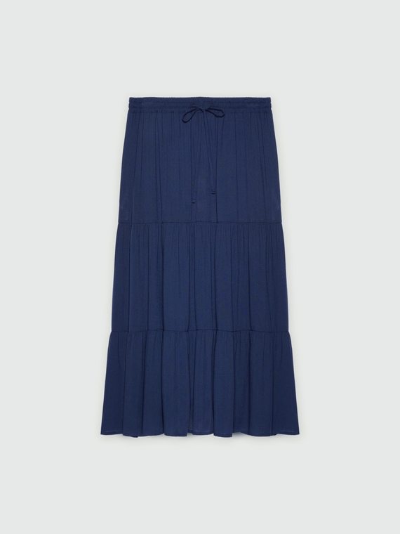 Long flounced skirt