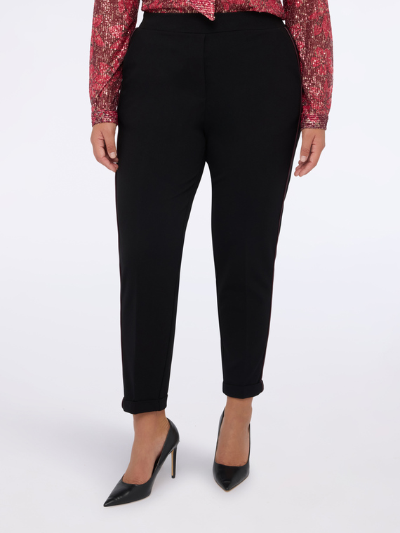 Pantaloni Joggers con piping laterale