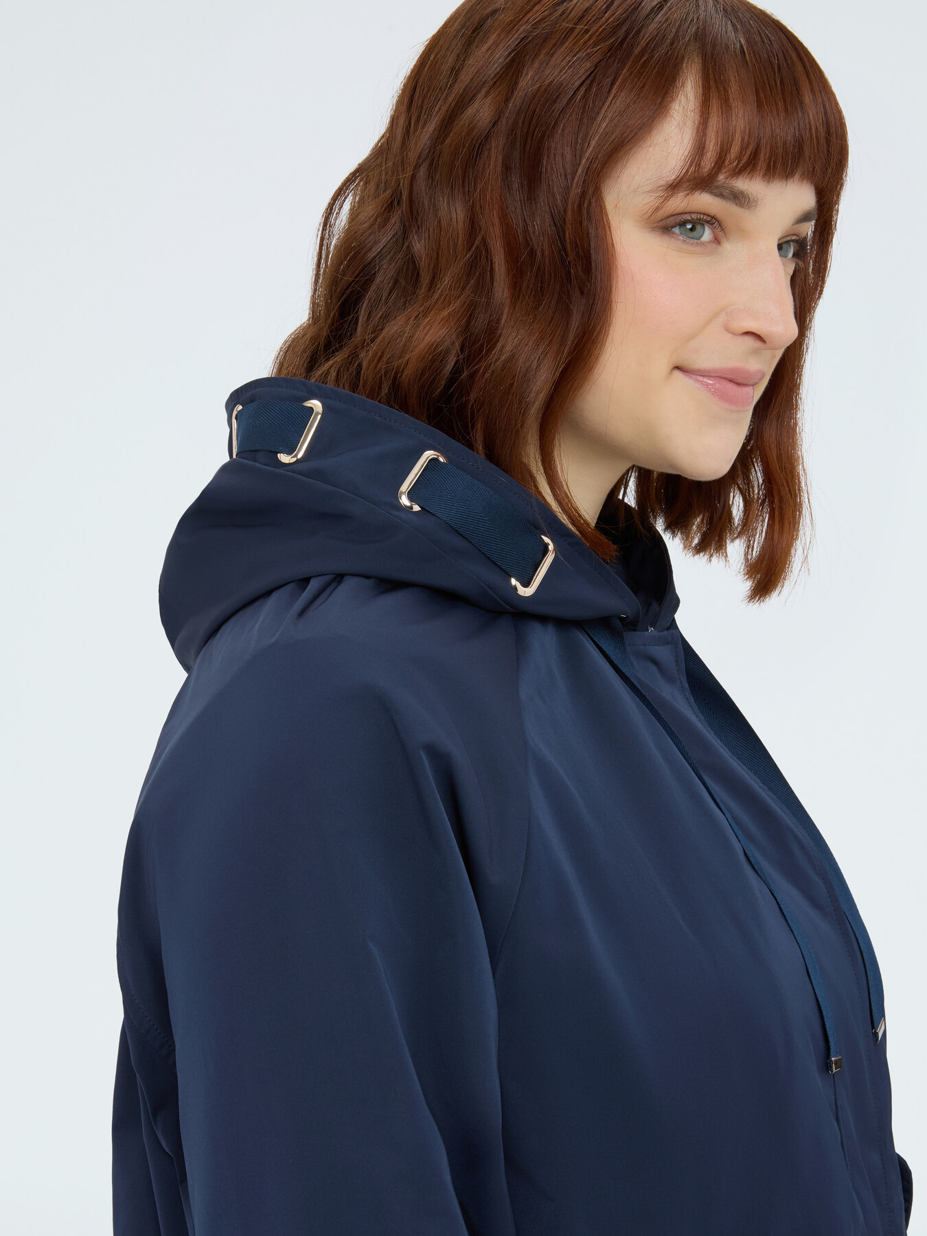 Parka with hood and maxi drawstring image number 2