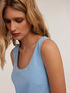 Sheath dress with metal chain detail image number 3