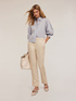 Camicia boxy a righe image number 0