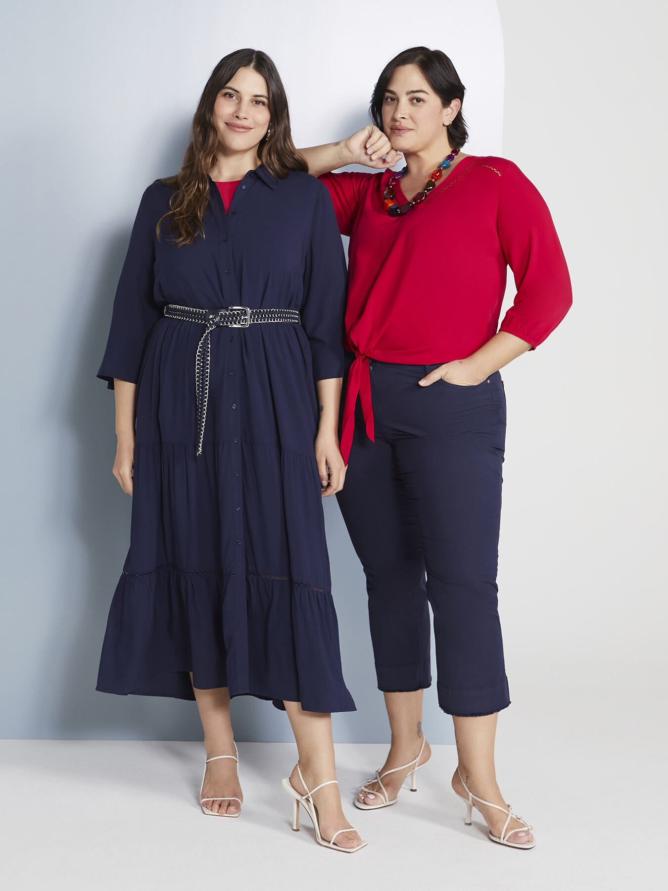 Viscose blouse with knot at the bottom image number 5