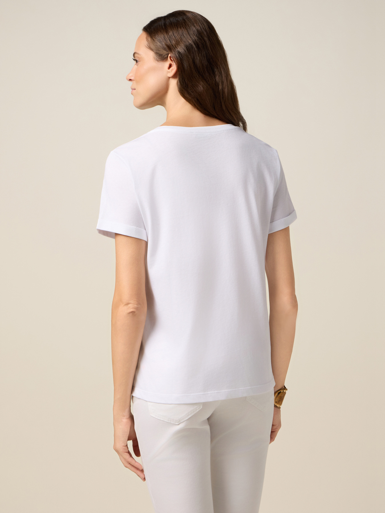 T-shirt with print and appliqués image number 1