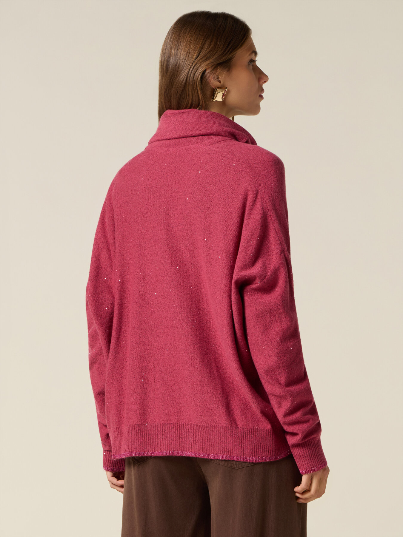 Cárdigan mezcla cashmere con lentejuelas image number 1