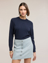 Crew neck sweater with bell sleeves image number 2