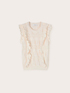 Knitted top with ruffles image number 4