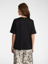 T-shirt in cotone scollo a V image number 1