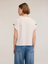 T-shirt kimono avec pierres sur les manches image number 1