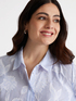 Camicia a righe con lavorazione jacquard floreale image number 4
