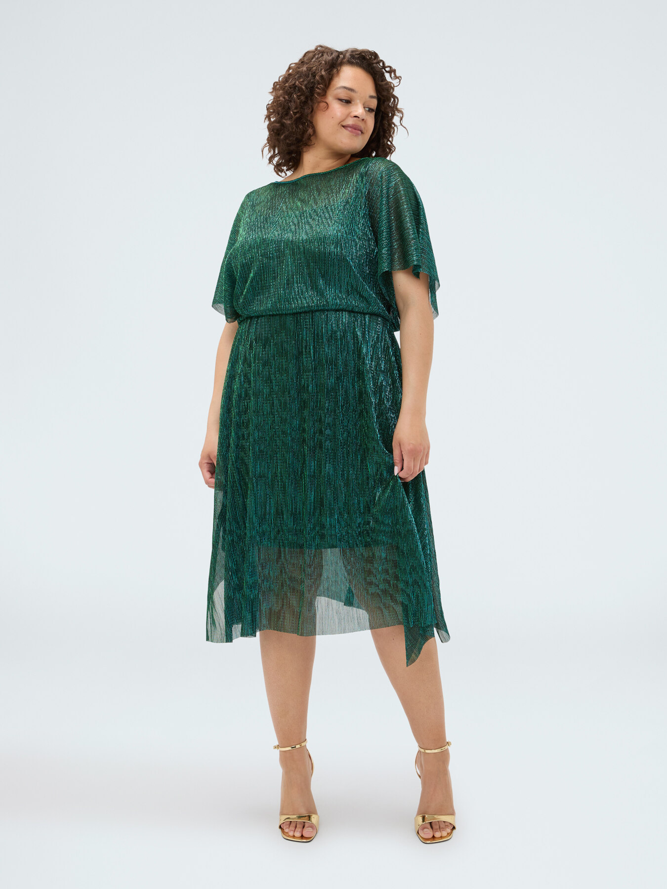 Kleid aus Lurex-Creponne image number 2