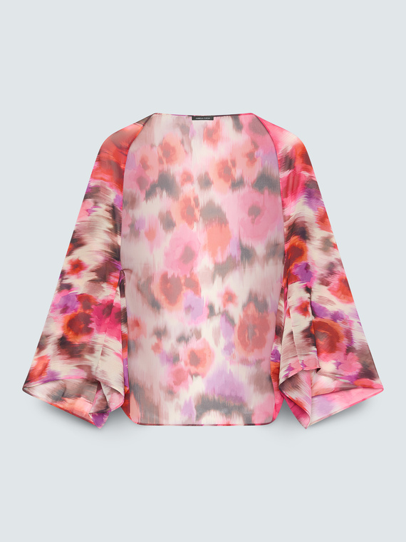 Georgette shrug with print