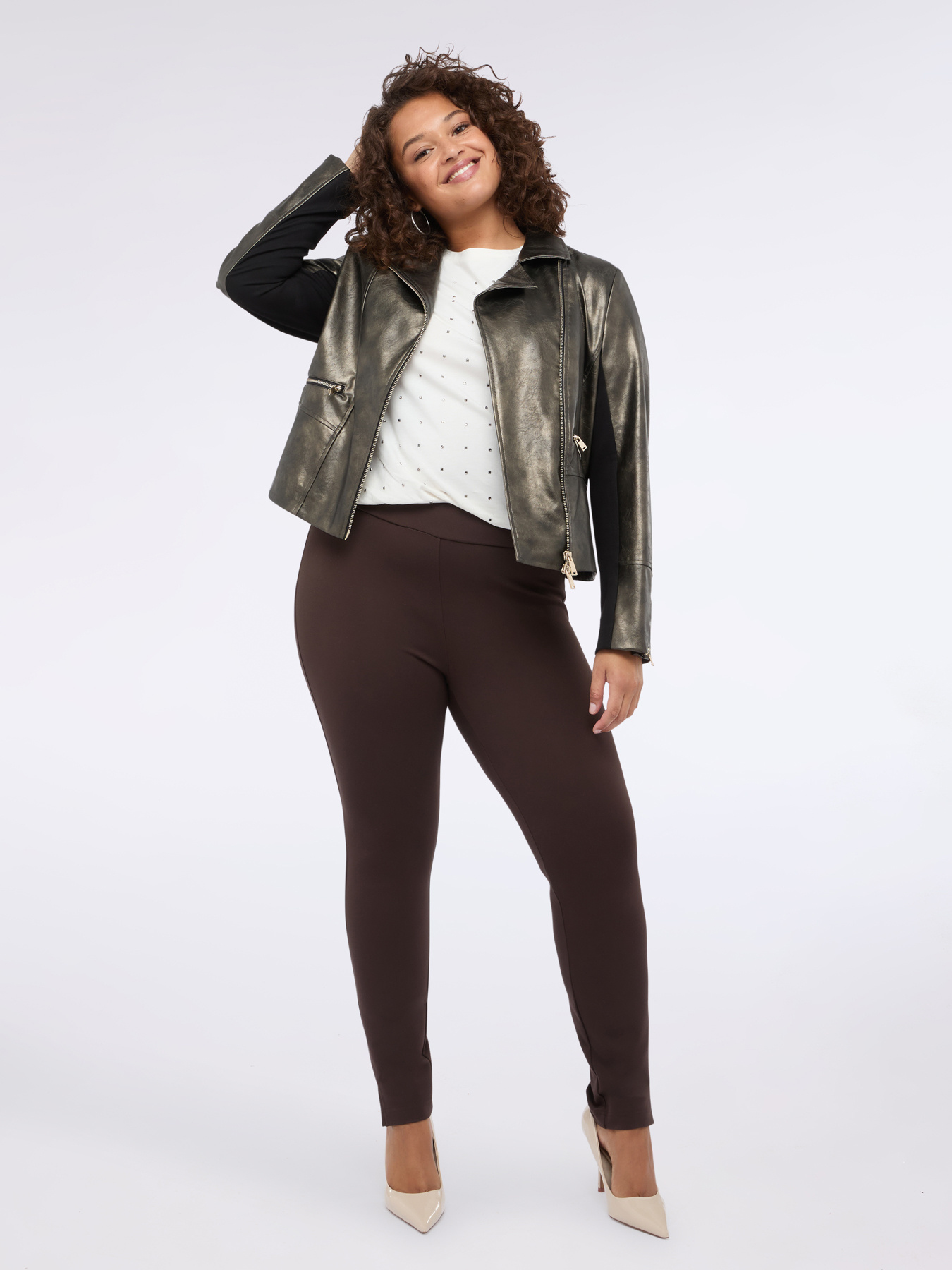 Leggings aus Milano-Strick image number 3