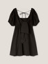 Short summer dress with puff sleeves image number 3
