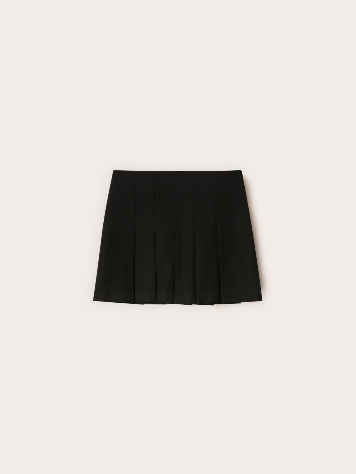 Pleated short skirt image number 4