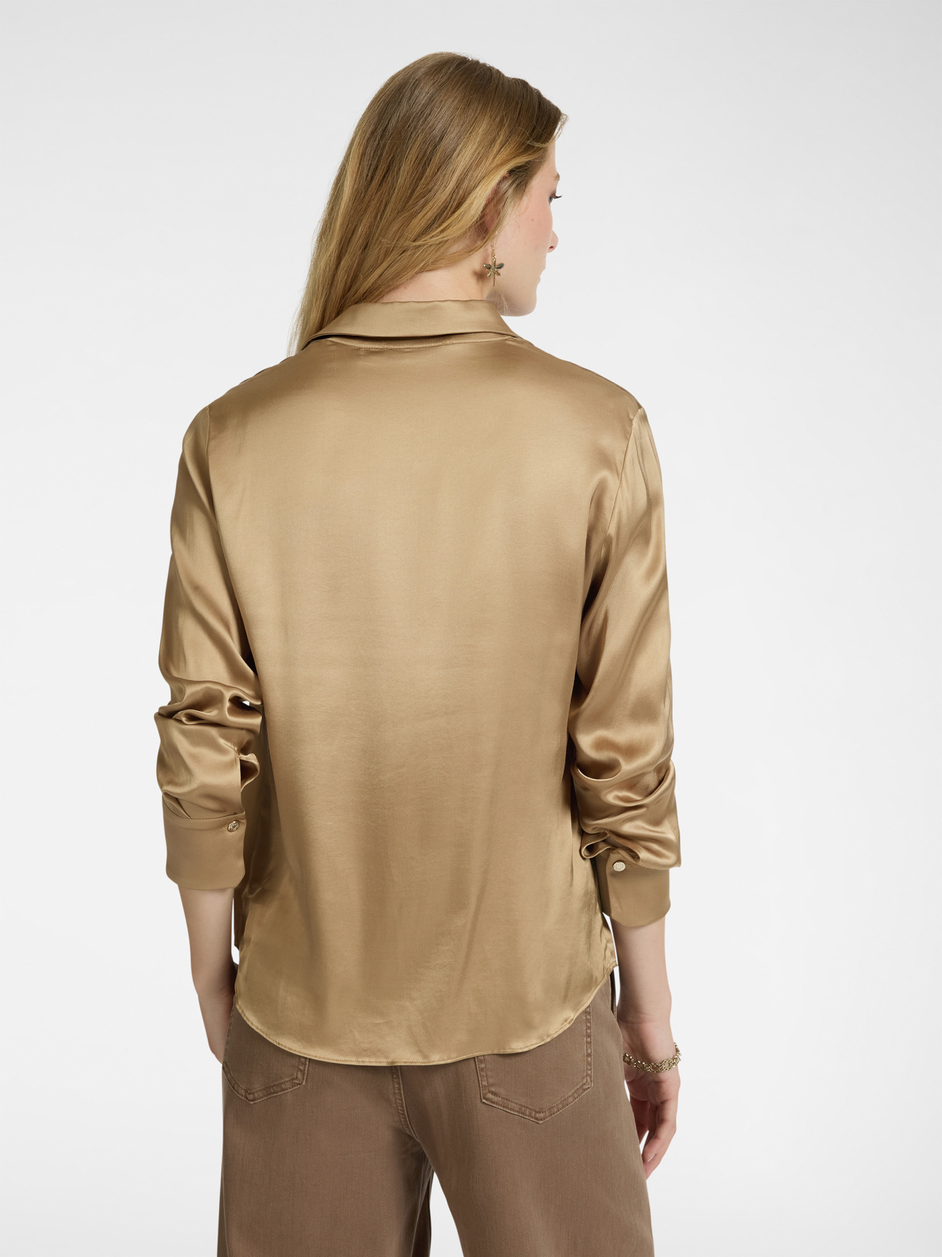 Hemd aus Stretch-Satin image number 1