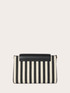 Sac bandouli&egrave;re avec rayures et cha&icirc;ne image number 2