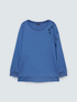 Sweatshirt with floral embroidery and cut out image number 1