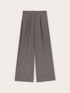 Palazzo pants in yarn-dyed fabric image number 4