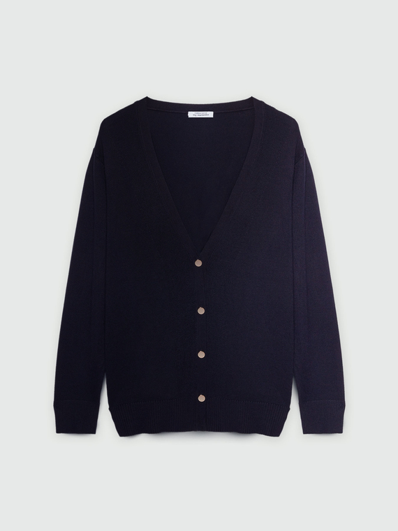 Cardigan mit V-Ausschnitt und Viskose LENZING™ ECOVERO™