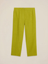 Cropped linen blend trousers image number 4