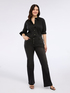 Dark grey wash flare jeans image number 0