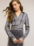 Hemdblusenkleid aus Satin mit Foulard-Muster image number 3