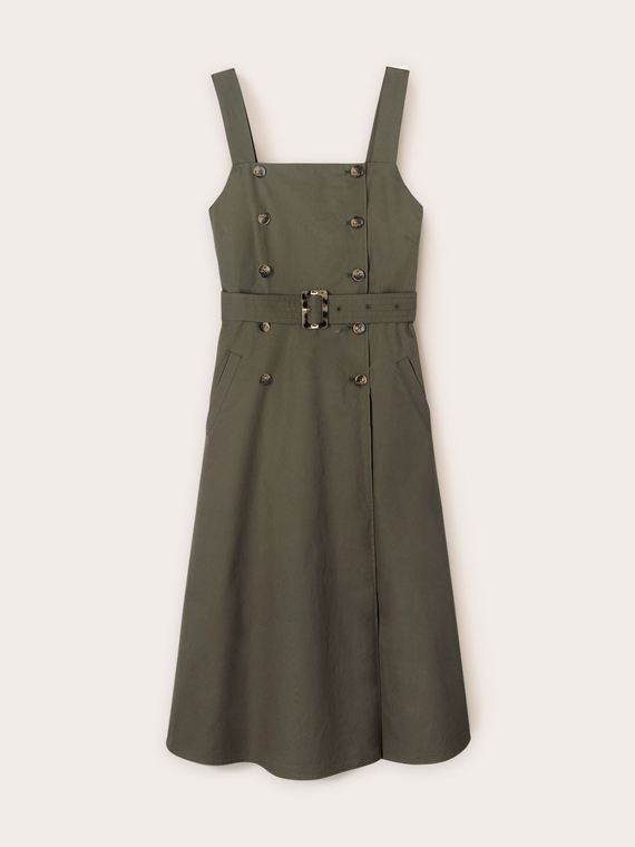 Kleid mit Knöpfen aus Baumwolle