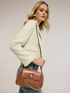 Shoulder bag with chain and flat pocket image number 0