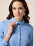 Poplin shirt with jewel button image number 2