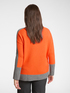 Color block wool sweater image number 1