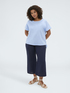 T-shirt in misto lino image number 0