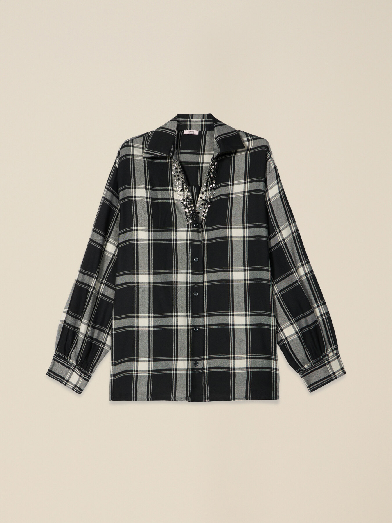 Camicia check con castoni image number 3