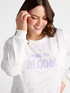 Sweat-shirt à fleurs avec inscription image number 3